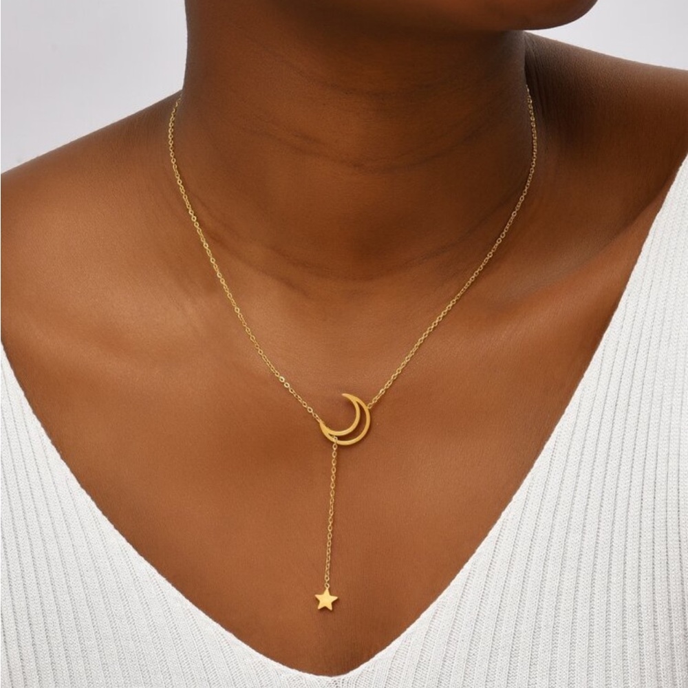Crescent Moon Necklace #1708 - Picture 1 of 3
